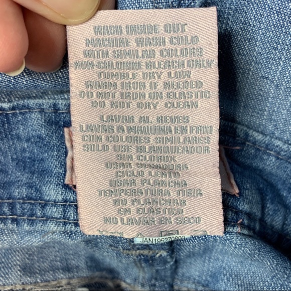 NWT SQUEEZE Denim Jean Shortalls Girls' Size 7 - Picture 8 of 8